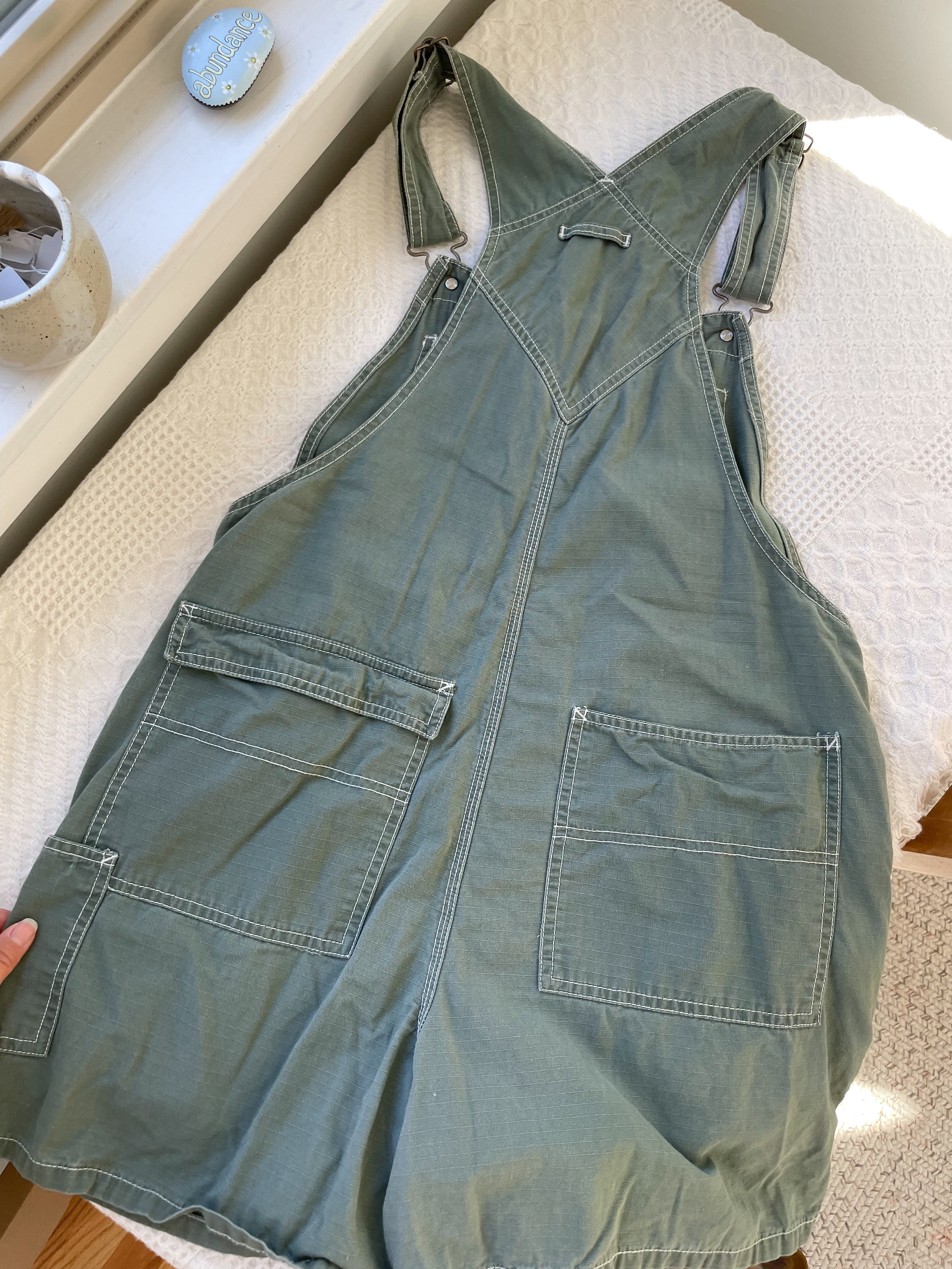 Green Old Navy Shortalls (M)