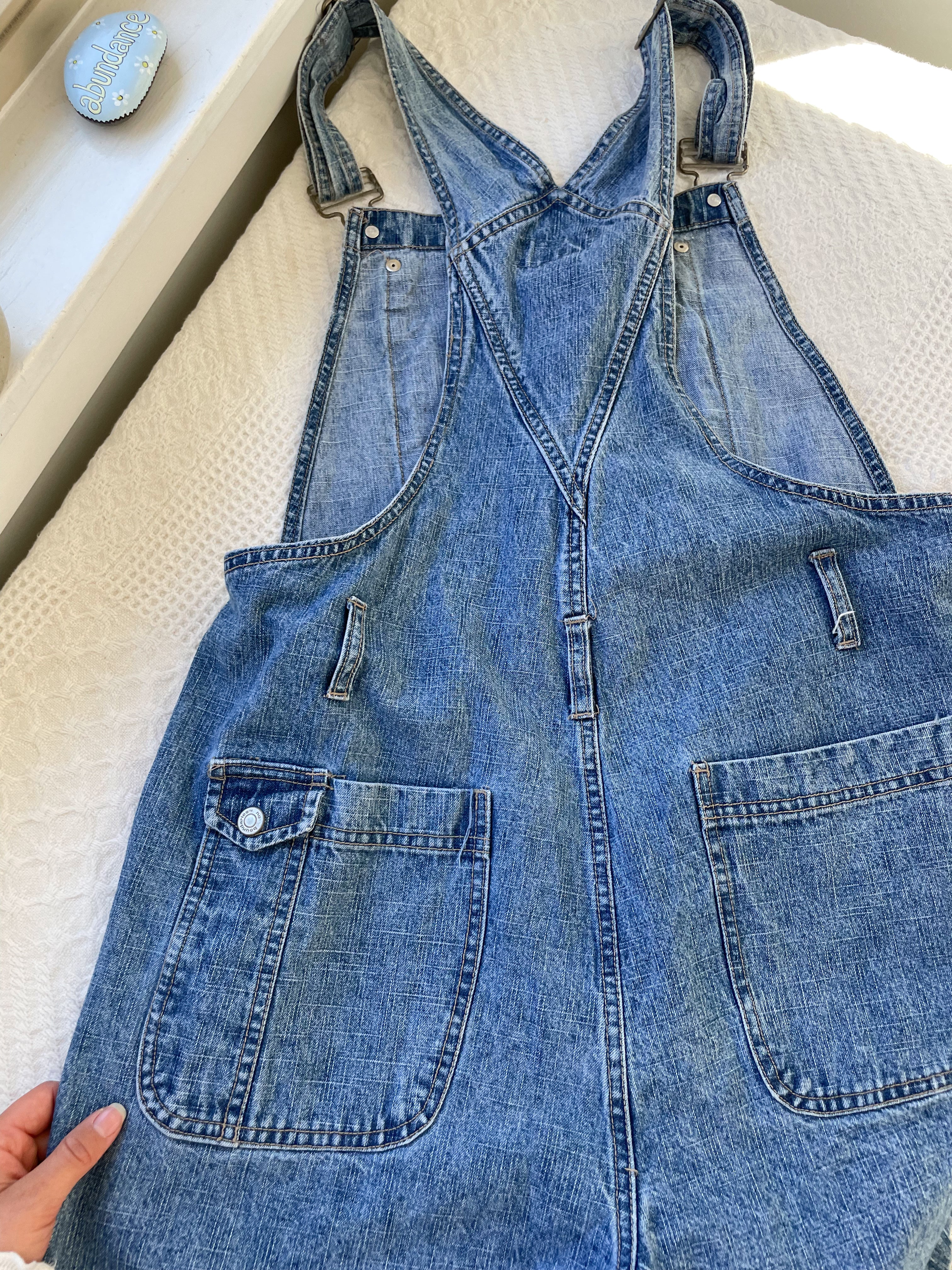 Mid Wash No Boundaries Shortalls (L)