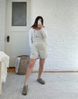 Cream Squeeze Shortalls (M)