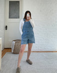 Free People Raw Hem Shortalls (L)