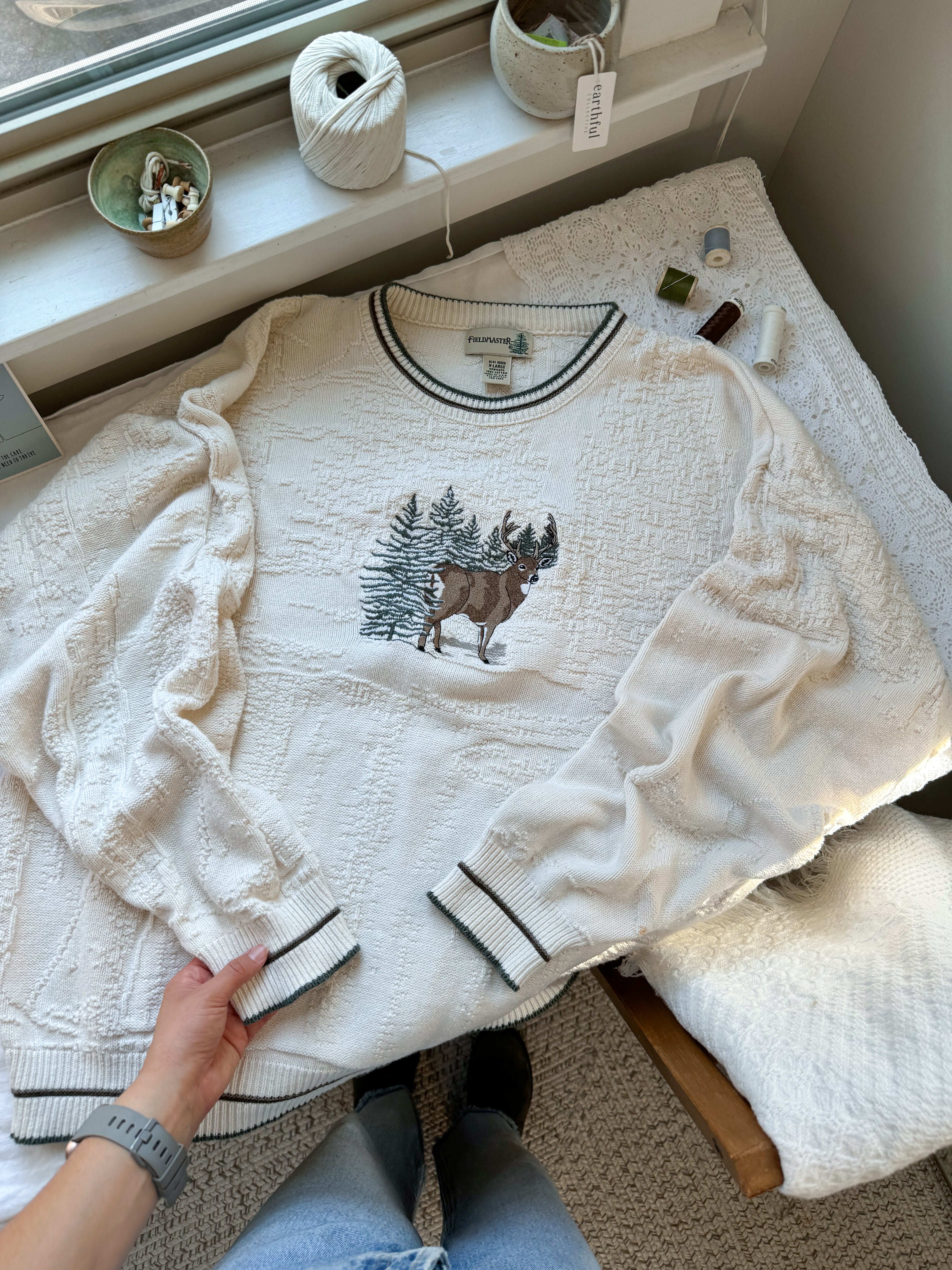 The Textured Elk Sweater (XL)