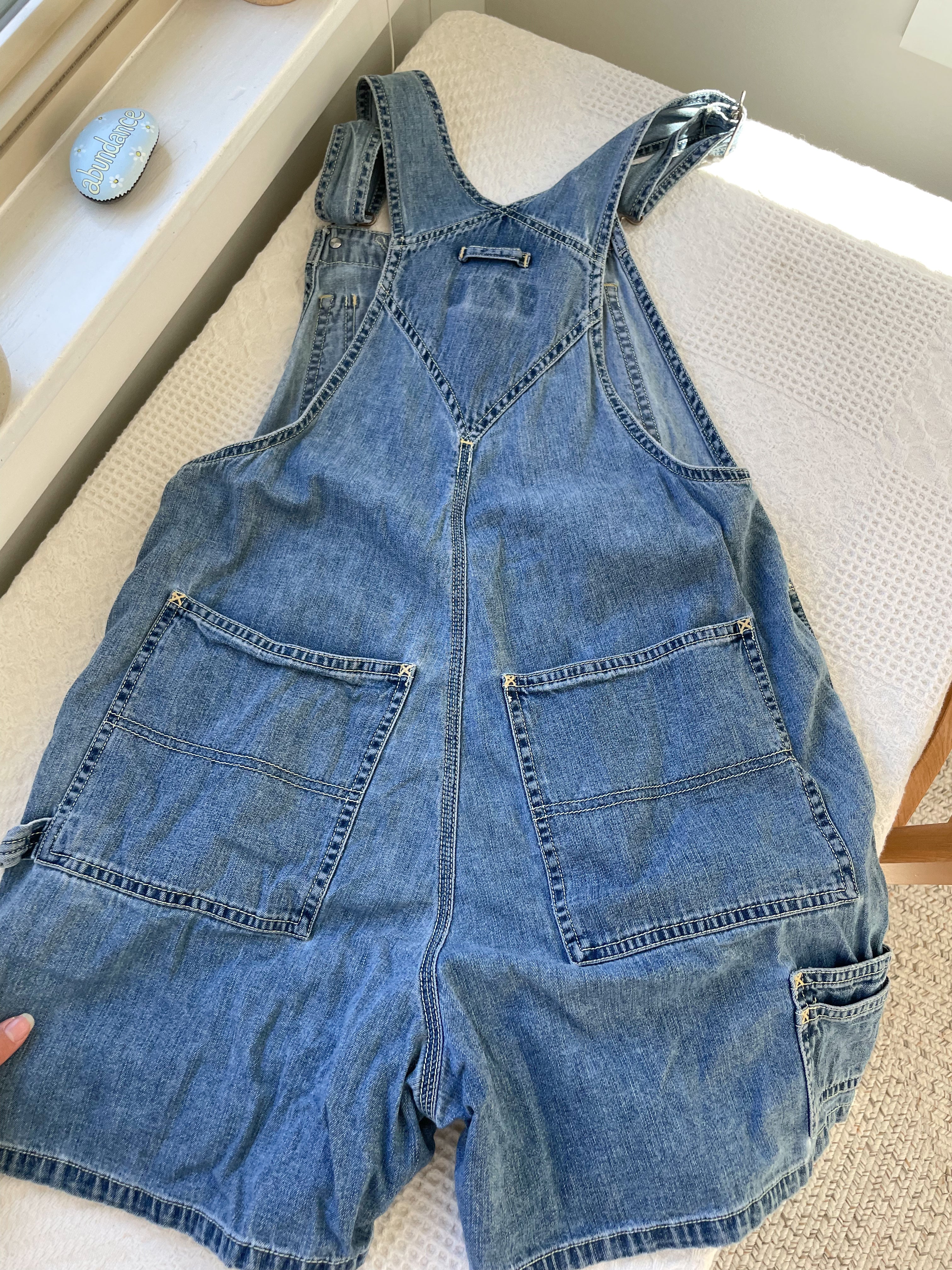 Old Navy Mid Wash Shortalls (M)