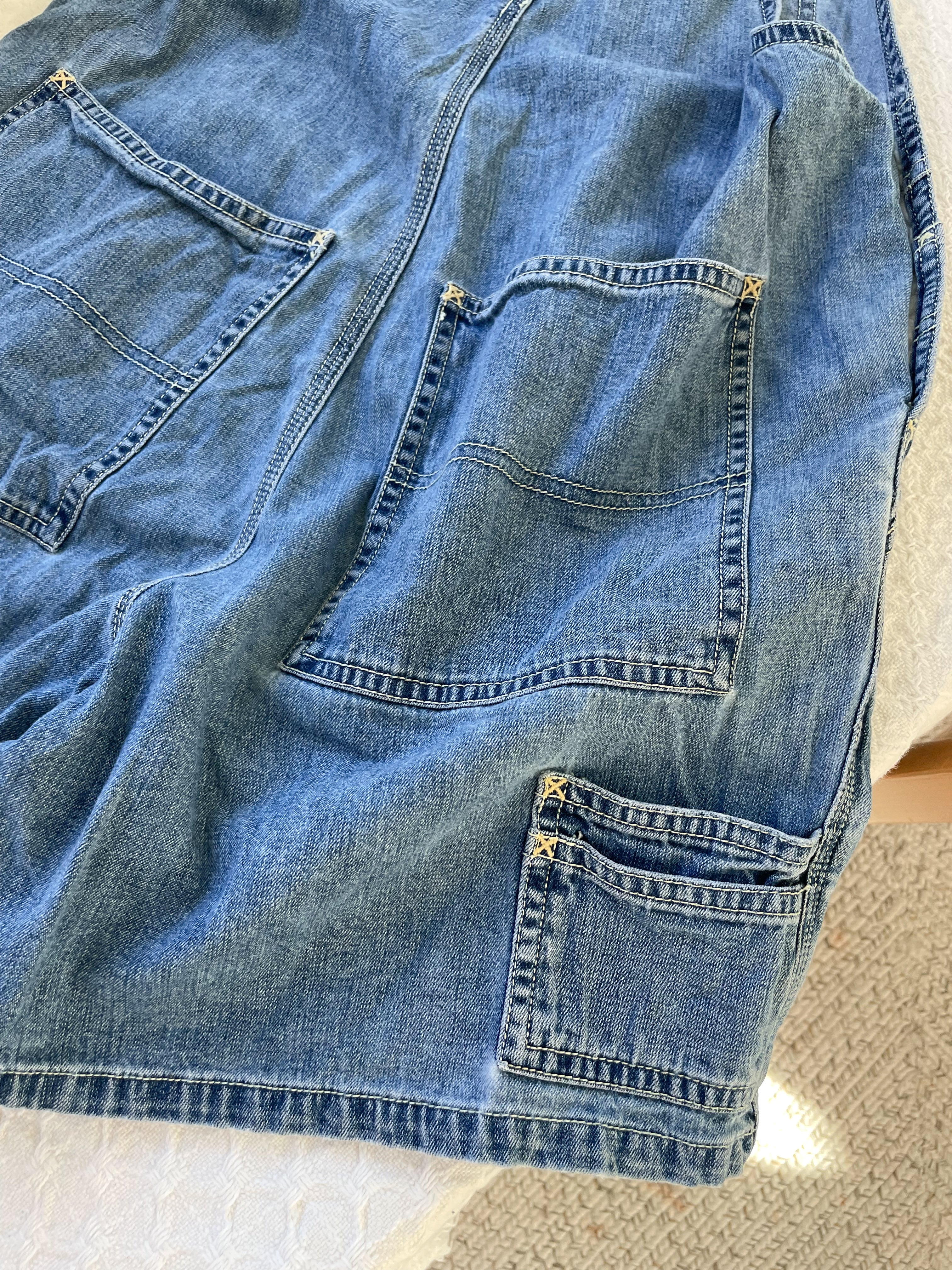 Old Navy Mid Wash Shortalls (M)