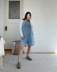 Plus Size Light Wash Shortalls (2x)