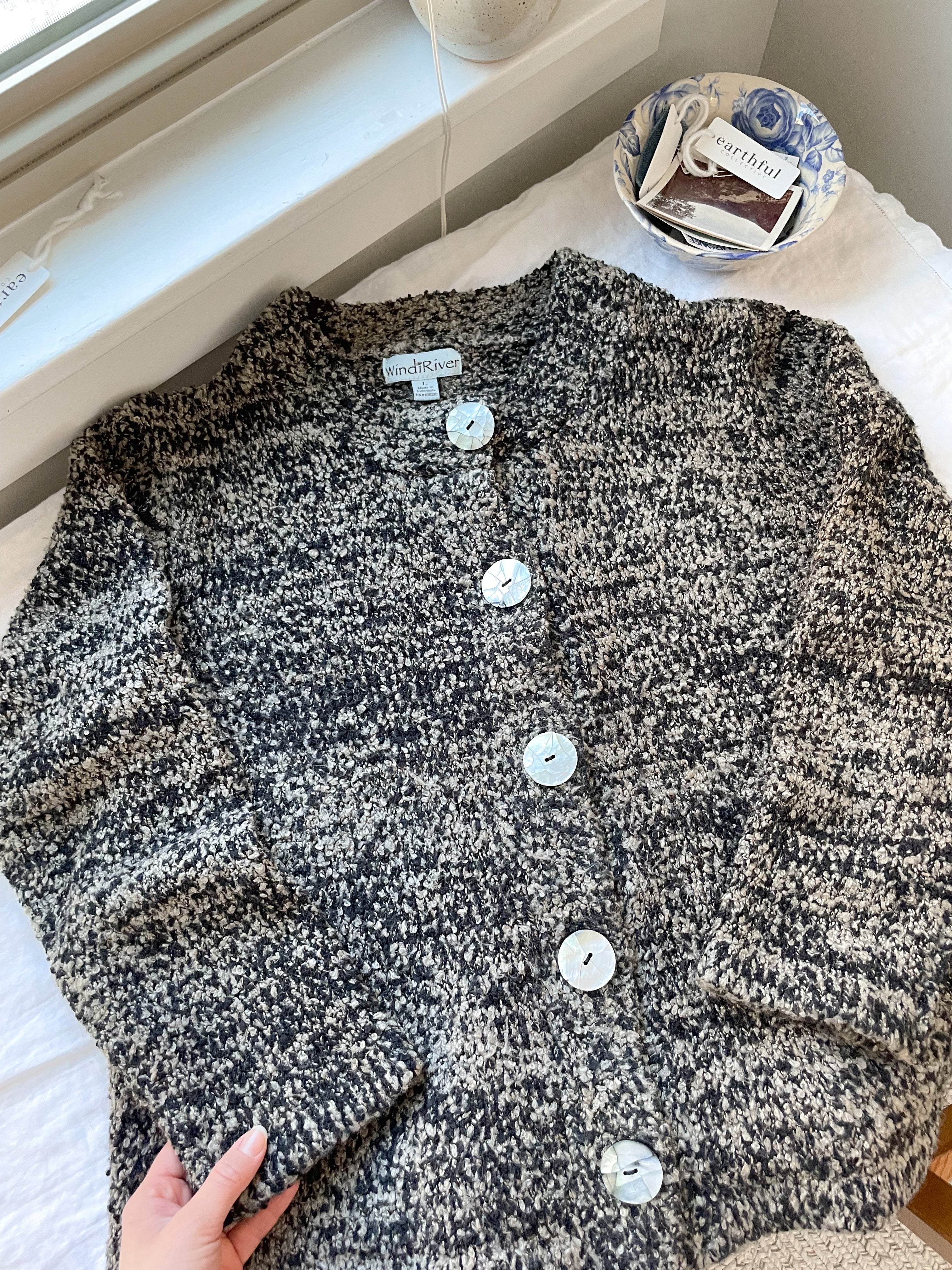 The Tree Bark Cardigan (M)