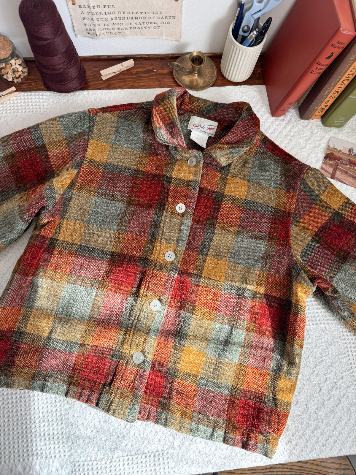 The Harvest Moon Plaid Shacket (M)