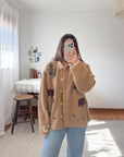The Smokey Bear Sherpa Cardigan (XXL)