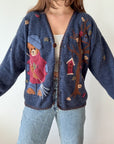The Raking Leaves Bear Cardigan (L)