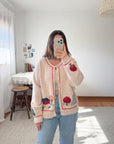 The Quilted Tree Barn Cardigan (L)