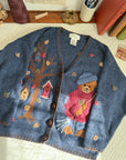 The Raking Leaves Bear Cardigan (L)
