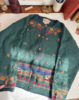 The Autumnal Village Cardigan (XL)