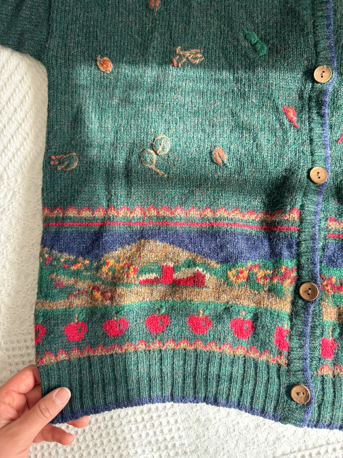 The Autumnal Village Cardigan (XL)
