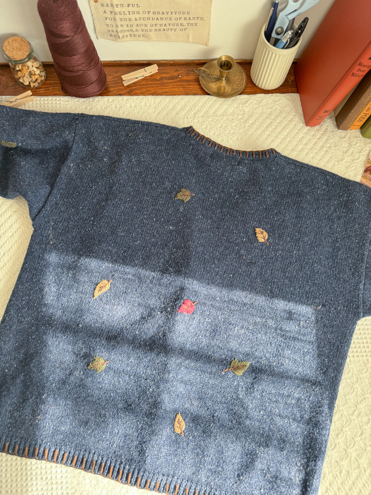 The Raking Leaves Bear Cardigan (L)