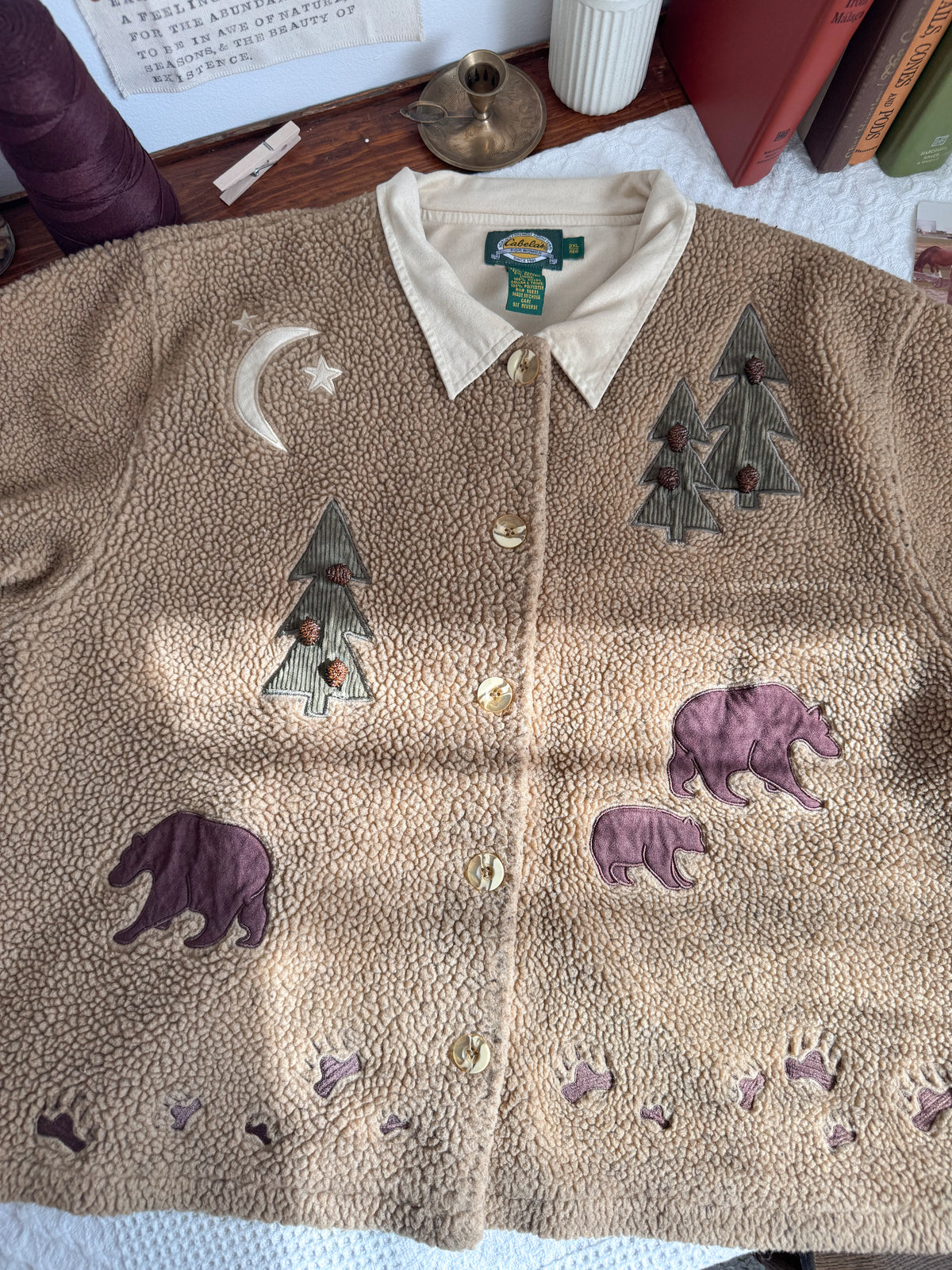 The Smokey Bear Sherpa Cardigan (XXL)