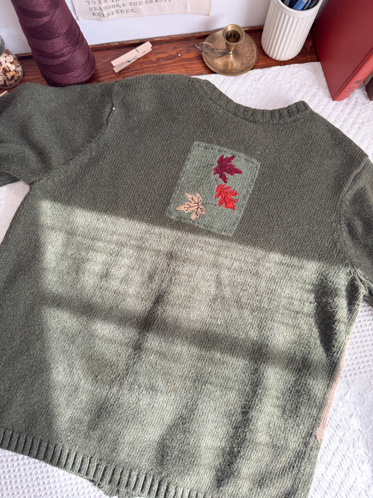 The Acorn Moose Checkered Cardigan (L)