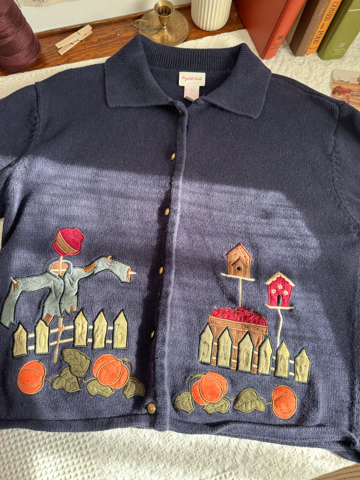 The Navy Scarecrow Cardigan (L)