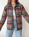 The Amber Glow Striped Cardigan (L)