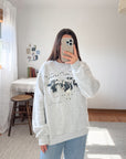 The Grey Moo Cow Crewneck (L)