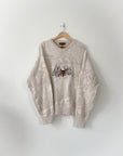 Vintage Deer Textured Sweater (XL)