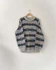 Vintage Faire Isle Patterned Sweater (M)