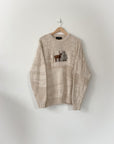 Vintage NWT Textured Deer Sweater (L)