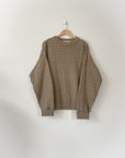 Vintage Beige Woven Sweater (M)