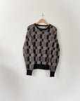 Vintage Checkered Houndstooth Sweater (L)