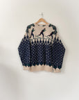 Vintage Wool Skier Sweater (M)