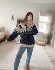 Vintage Wool Skier Sweater (M)