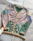 Vintage Pastel Button Cardi (L)