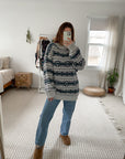 Vintage Faire Isle Patterned Sweater (M)