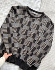 Vintage Checkered Houndstooth Sweater (L)