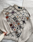 Vintage Abstract Diamond Sweater (L)