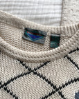 Vintage Abstract Diamond Sweater (L)