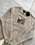 Vintage NWT Textured Deer Sweater (L)