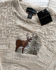 Vintage NWT Textured Deer Sweater (L)