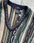 Vintage Coogi Style V Neck Sweater (M)