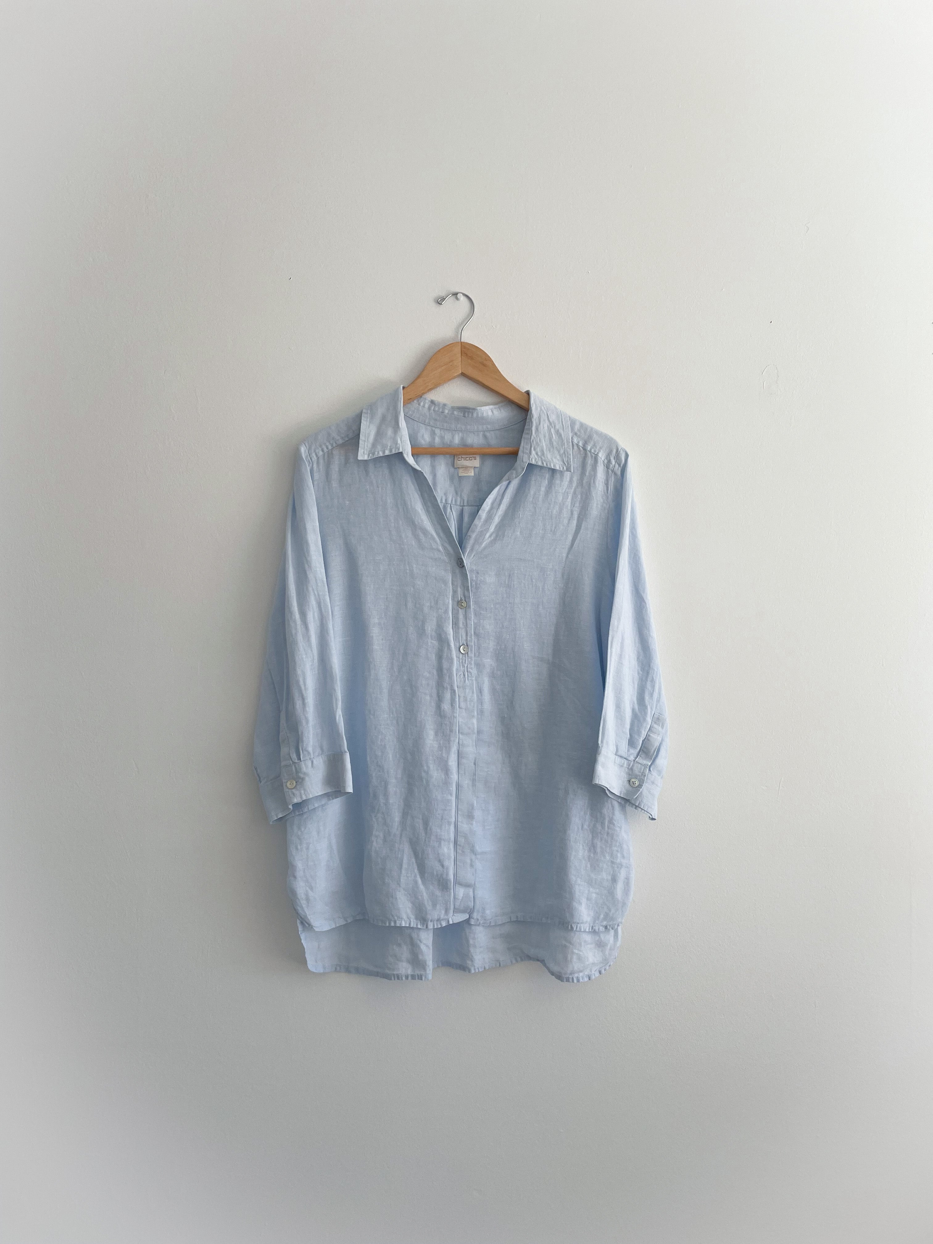 The Powder Blue Button Up (M)