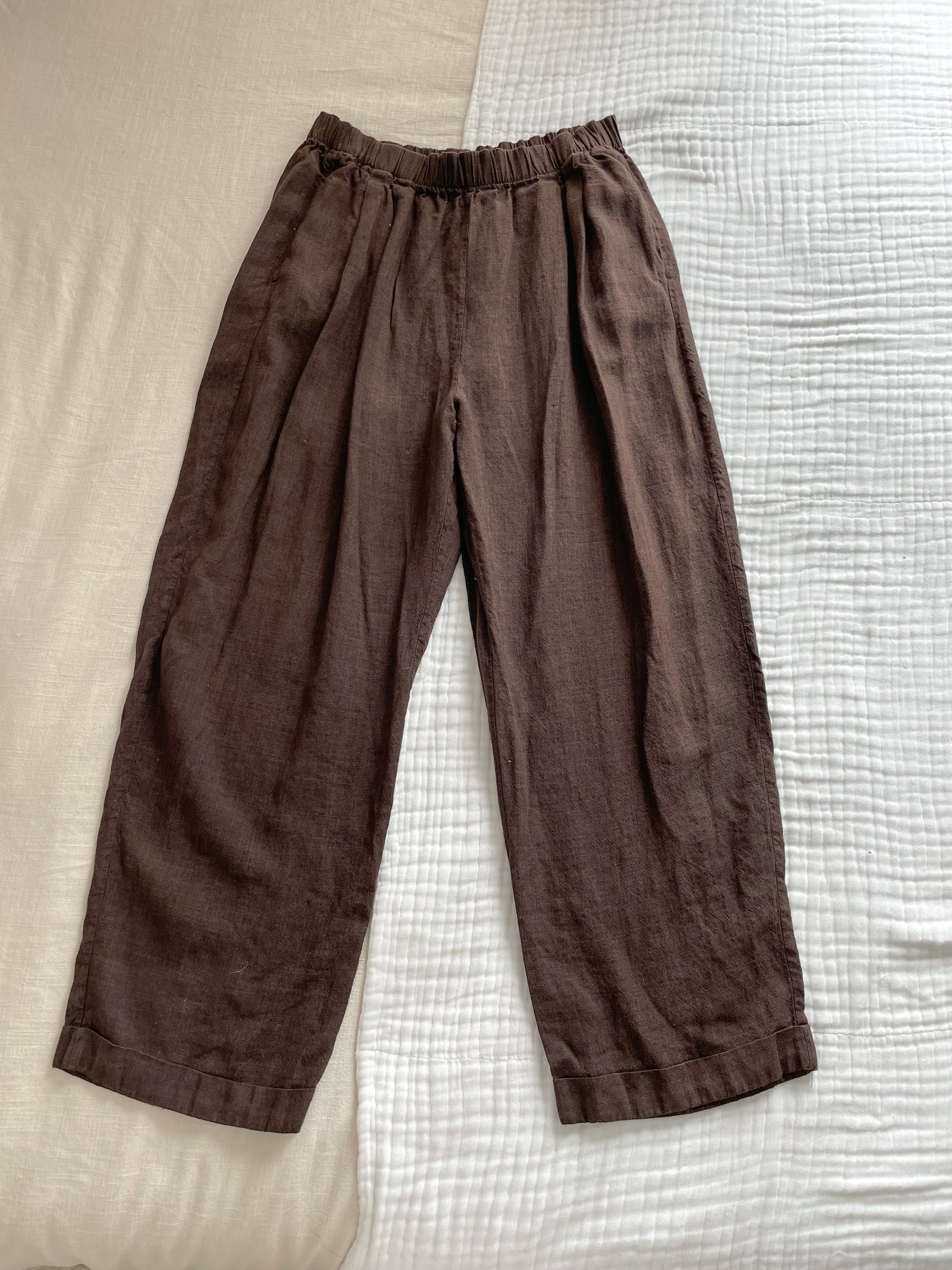 The Tree Bark Linen Trousers (3)