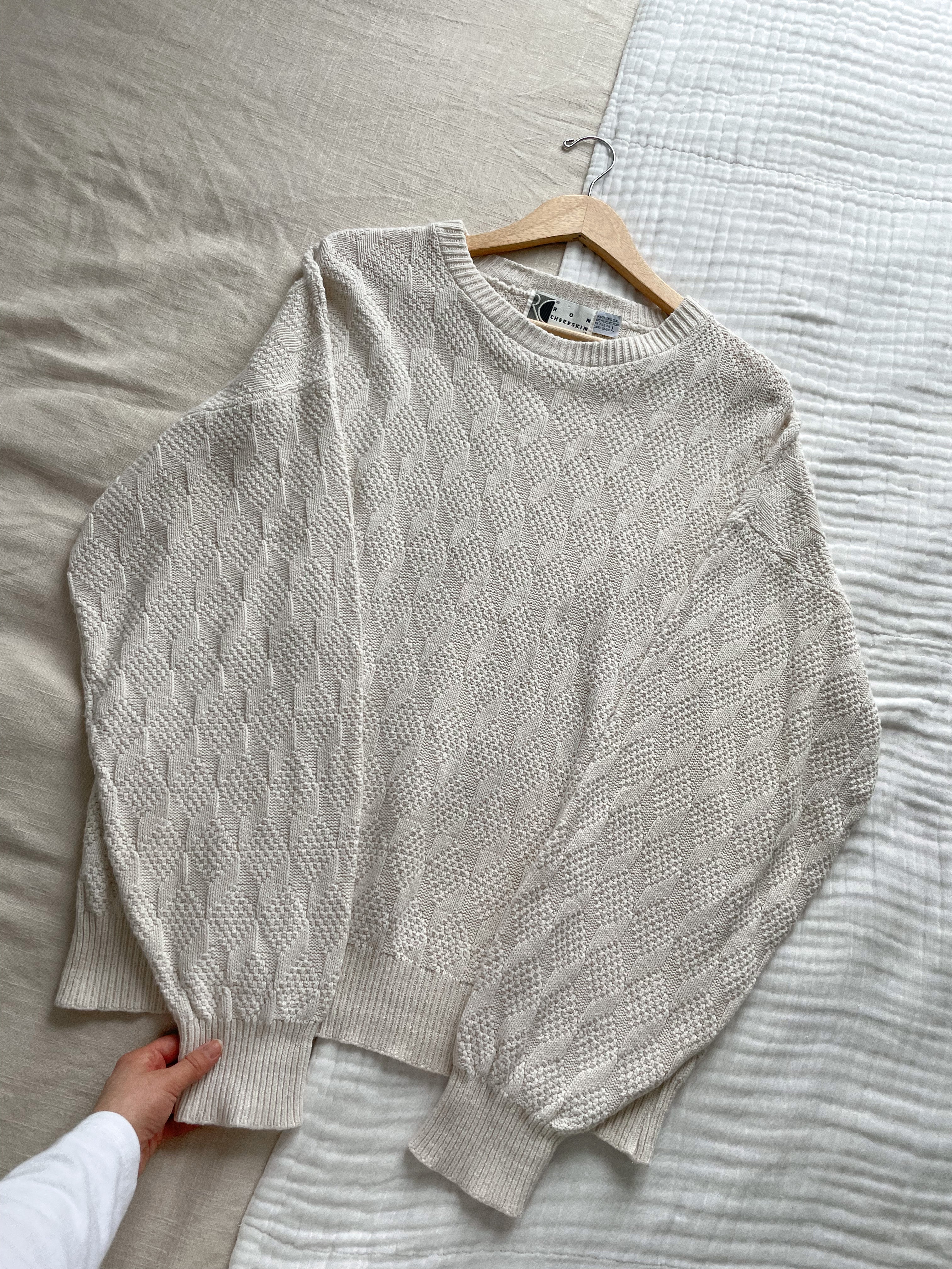 The Textured Toboggan Sweater (L)