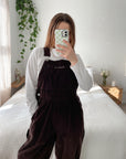 The Hot Coco Corduroy Overalls (M)