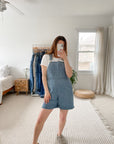 Pinstripe Gloria Vanderbilt Shortalls (PM)