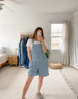 Pinstripe Bill Blass Shortalls (M)