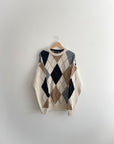 Vintage Argyle Sweater (XL)