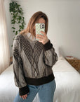 Vintage V Neck Sweater (L)