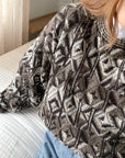 Vintage Abstract Pattern Knit (L)