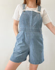 Pinstripe Gloria Vanderbilt Shortalls (PM)