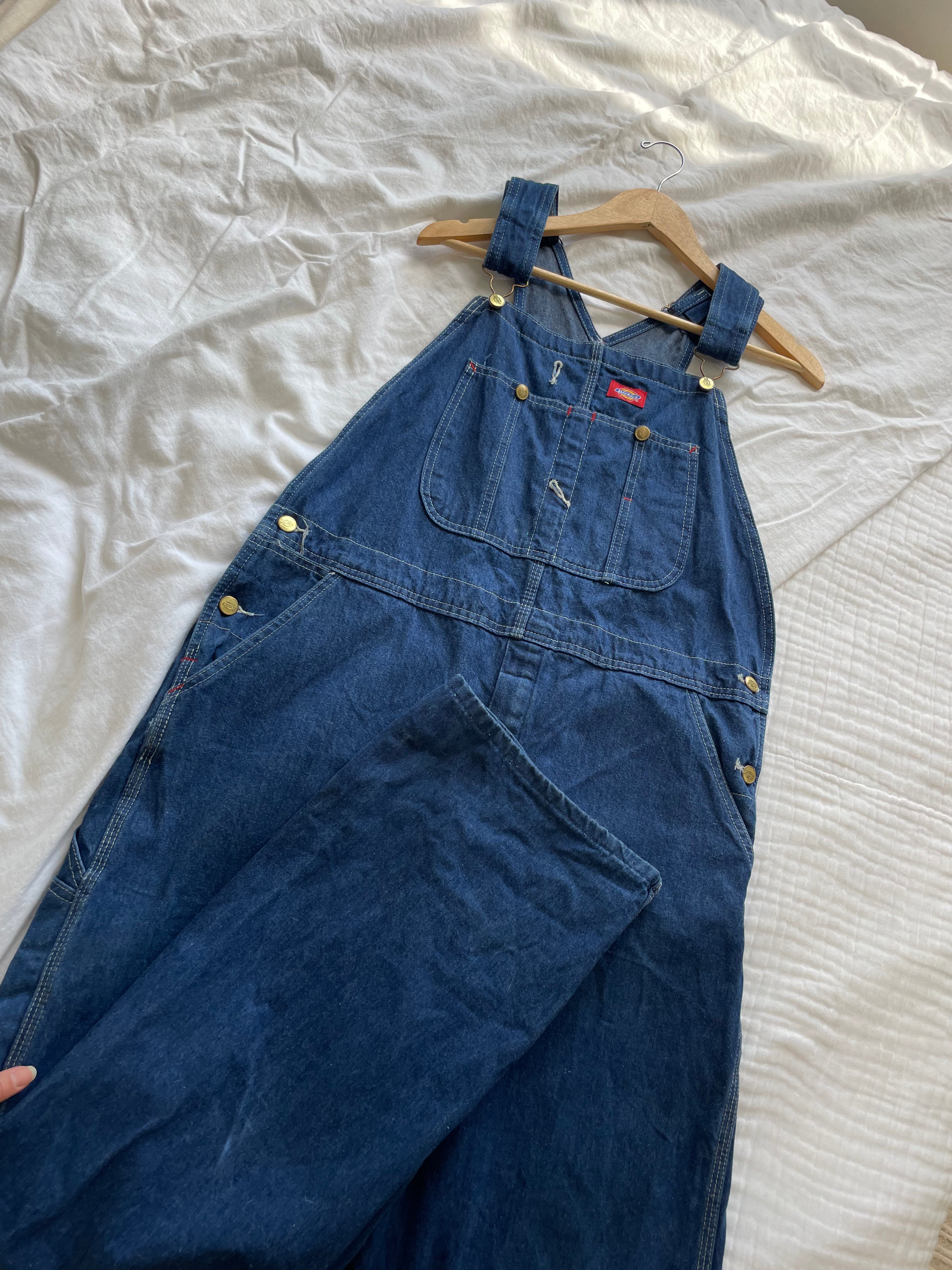 Darkwash Dickies Overalls (XL)