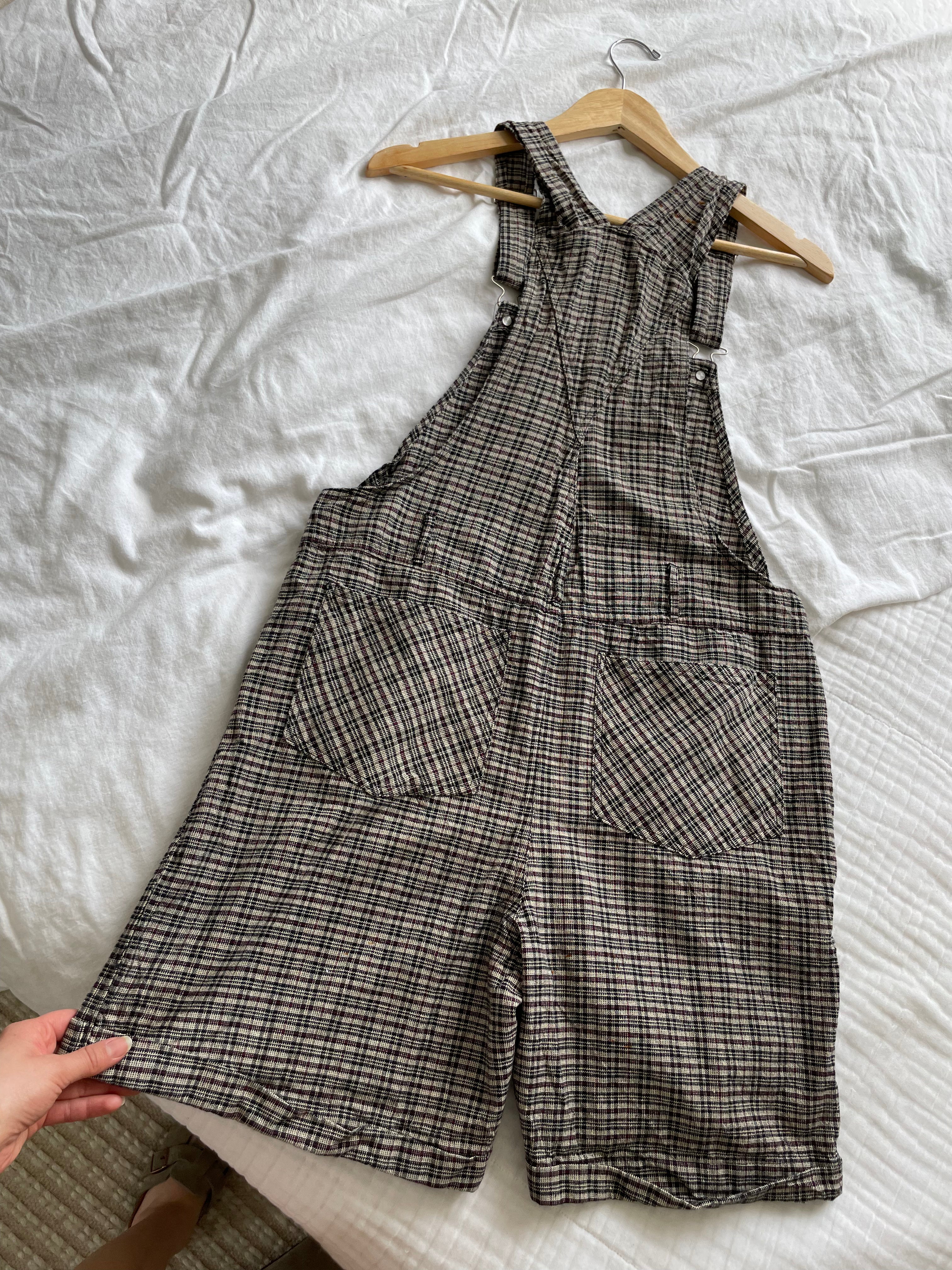 Plaid Shortalls (L)