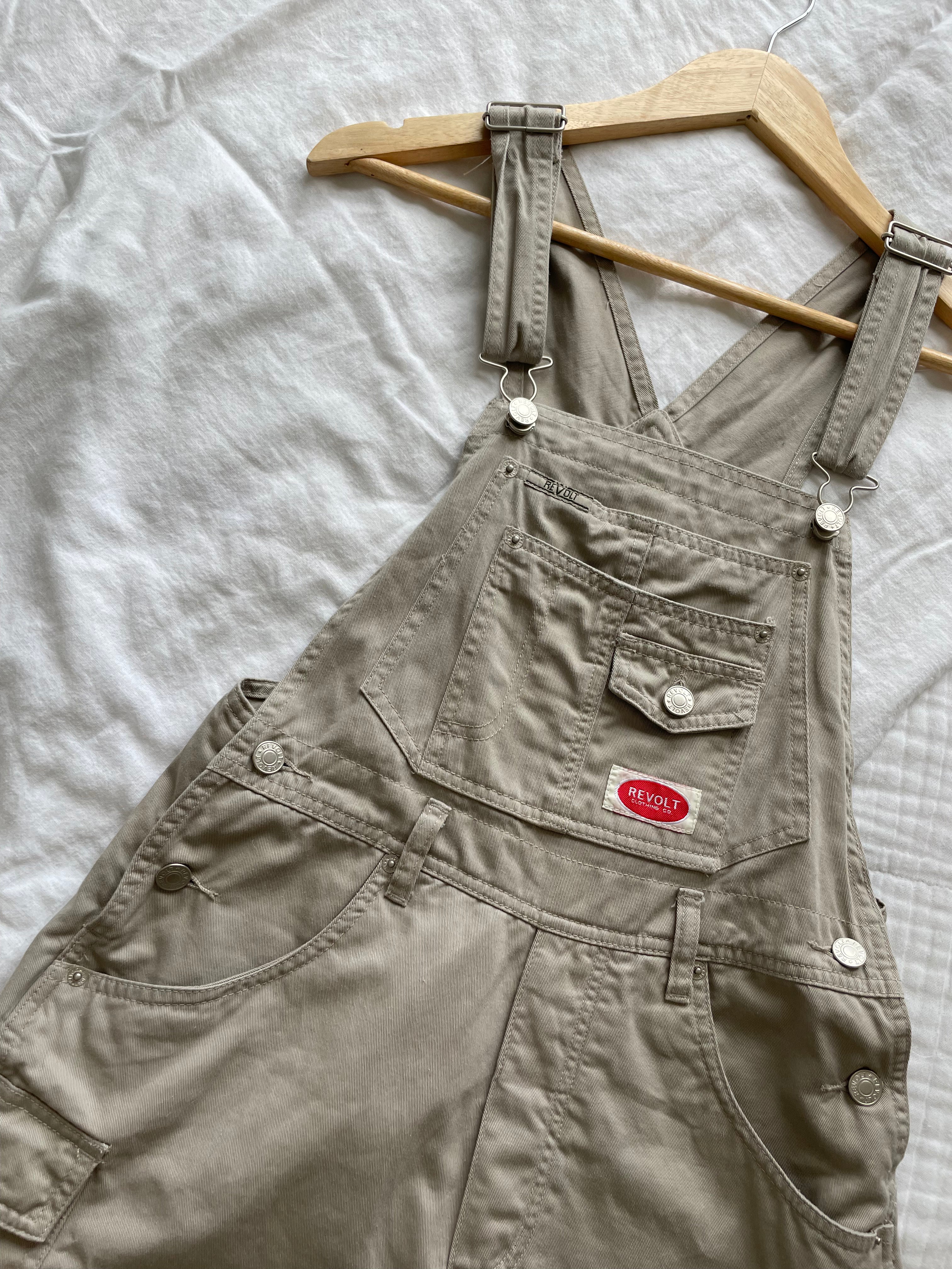 Revolt Kahki Shortalls (S)